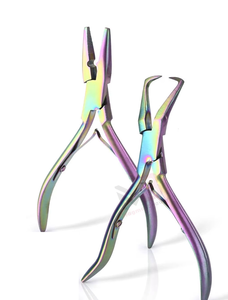 Premium Quality New Set Stainless Steel Hair Extension Tools Full <b>Kit</b> Durable Micro <b>Beads</b> Removal Pliers Hair Pulling Hook - Product Image 6