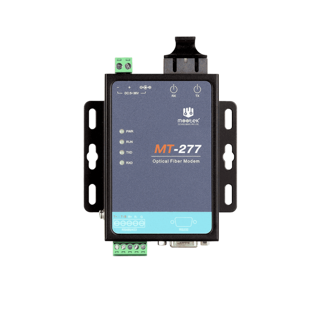 Industrial 1-Port Serial to Fiber Converter RS232 RS485 RS422 SC Fiber MT-277 Mootek Brand Wall Mount 0.25kg in Stock