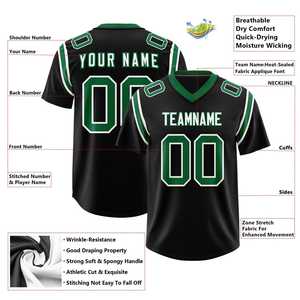 เสื้อเจอร์ซีย์อเมริกันฟุตบอลปักลายสำหรับผู้ชายรุ่นใหม่ปี 2026 ขายส่งเสื้อทีมทุกทีมแขนสั้น - Product Image 4