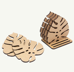 Sous-verres en MDF pour sublimation, sets de table en bois MDF écologiques avec support, sous-verres modernes en MDF - Product Image 5