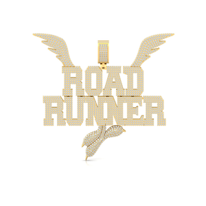 Colgante con Nombre Personalizado, Moissanita VVS1, Colgante con Letra Personalizada, Colgante Iced Out, Colgante de Ala de Pájaro Dorado Estilo Hip Hop, Amuleto Bling para Raperos - Product Image 2