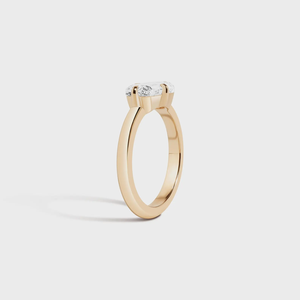 Anillo Octogonal de Oro Sólido de 10K con Corte Escalonado de Estilo Oriental, Anillo de Compromiso con Diamante Cultivado en Laboratorio de 1.25 CT, Anillo de Boda para Mujer - Product Image 3