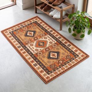 Tapis Kilim Tendance en Laine Tissée Main, Couleur Terre Cuite Unie, Antidérapant, à Poils Moyens, pour Décoration Intérieure - Product Image 5