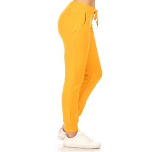 Women High Waist Solid Color Fleece Jogger Pants Full Length Casual Sweatpants Skinny Fit Autumn Wear Lace <b>Bow</b> - Product Image 2