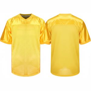 Personnalisez votre maillot de rugby ou de football américain à manches courtes, respirant, en mesh, col en V, personnalisable pour club de football - Product Image 1