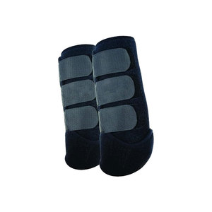 White Sheepskin Horse <b>Brushing</b> <b>Boots</b> Size S With Velcro Straps - Product Image 6