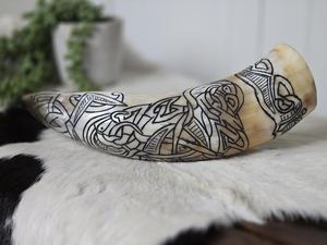 Auténtico Cuerno Vikingo Pulido de Alta Calidad, Estilo Animal, para Beber Mead o Cerveza, Ideal para Eventos de Cosplay, Hecho a Mano con Cuerno de Búfalo - Product Image 6