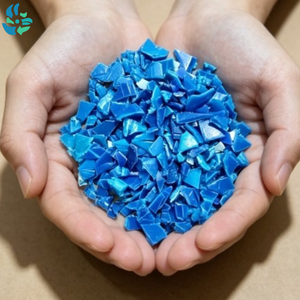 Regrind de Tambor Azul de HDPE Premium, Grado Industrial, Suministro a Granel de Plástico Reciclado para Uso en Reciclaje y Fabricación - Product Image 1