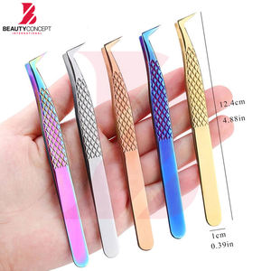 Pinzas para Extensión de Pestañas de Volumen con Agarre Antideslizante, Herramienta de Aplicación Multicolor para Múltiples Formas y Propósitos - Product Image 6