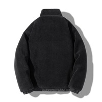 Veste d'hiver pour homme, veste en polaire, couleur unie, poches, fermeture éclair, veste en polaire sur mesure, veste en polaire sherpa