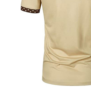 Men Solid Polo Shirt Short Sleeve Cotton CasualOem Softshell Activewear Daily Comfort Wear Stylish Black With Collar And Sleeve - Product Image 3