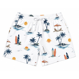Wholesale Lightweight Mens Summer Outdoor <b>Hot</b> Beach Shorts Quick-Dry Eco Friendly Elastic Mid Waist Polyester Casual Style Short - Product Image 6