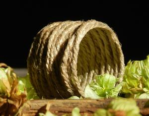 Anneaux de serviette en jute : Décoration de table rustique - Product Image 2