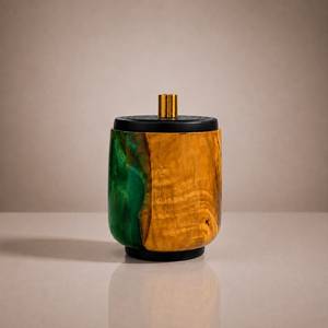 FAIZA CRAFT Brûleur à Bakhoor en Résine et Bois 100% Naturel, Fait Main, Durable, Écologique, Porte-Encens Moderne Mabkhara Islamique Aromatique - Product Image 3