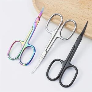 Tijeras Profesionales de Acero Inoxidable para Cutículas y Tijeras de Belleza, Cortacutículas, 1 Pieza, Hoja Curva Puntiaguda - Product Image 1