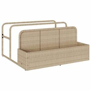 Almacenamiento Flotante Mediano para Piscina en Ratán Sintético PE Beige con Acero con Recubrimiento en Polvo, Solución de Almacenamiento Duradera para Entretenimiento Junto a la Piscina - Product Image 2