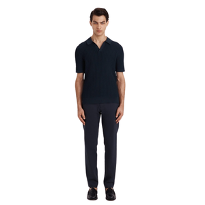 Polo de Punto Alfie para Hombre, Manga Corta, Algodón Premium, Textura Acanalada, Corte Ajustado, Estilo Casual Elegante, Ropa de Verano Transpirable, Venta al Por Mayor - Product Image 6