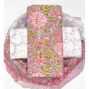 Tela de Algodón Estampada, Suave y Transpirable, para Confección de Vestidos y Kurtis para Mujer, Estampados Inspirados en el Block Print, Tela de Algodón para Uso Diario - Product Image 2