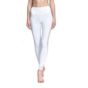 Leggings de yoga taille haute sans couture, longueur intégrale, avec panneau transparent noir, extensibles dans les quatre sens, pantalon de sport - Product Image 4