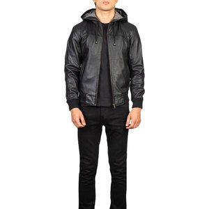 2025 New Arrival Men's Genuine Leather <b>Jacket</b> Premium Fashion Motorcycle Biker <b>Jacket</b> Custom Logo High Quality Casual Outerwear - Product Image 3