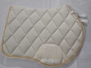 Soft breathable English saddle <b>pad</b> constructed with durable quilted layers ensuring <b>cooling</b> airflow consistent saddle <b>pad</b> - Product Image 2