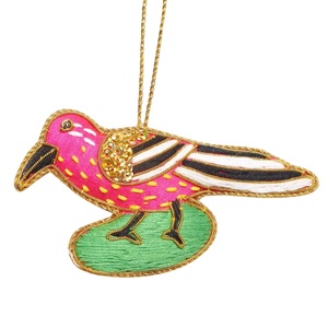 Árbol de Navidad hecho a mano tela bordada decoraciones personalizadas al por mayor adorno con camello Reno oveja caballo - Product Image 2