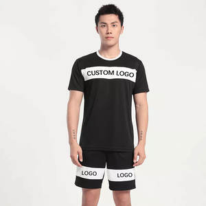 Conjunto Deportivo de 2 Piezas con Logotipo Personalizado, Diseño Único, Franja Lateral, Camiseta y Pantalones Cortos de Corte Regular, Moda Veraniega Informal - Product Image 5