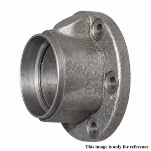 Boîtier de moyeu de roue en fonte haute précision avec manchon de roulement à bride et bride d'axe filetée, matériel de remplacement industriel - Product Image 1