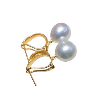 Heavy <b>Industry</b> S925 Silver Natural Pearl <b>Earrings</b> Precision Inlaid 10-11mm Pearls Comes with Complimentary Accessories - Product Image 5