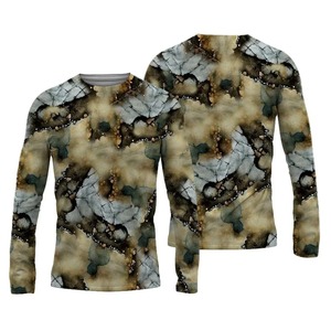 Chemises de chasse tactiques pour hommes à manches longues UPF 50+ de haute qualité, col rond personnalisé, camouflage extérieur, jersey confortable 2026 - Product Image 5