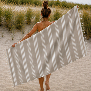 Fournisseur leader de serviettes de plage Fouta rayées 100% coton de qualité supérieure, OEM, pour les achats en gros, exportateur indien. - Product Image 3