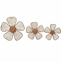 Décoration murale tissée en jonc de mer de forme carrée, motif sud-ouest, écologique, pour intérieur et extérieur, accessoire artisanal pour la maison