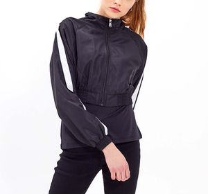 Veste coupe-vent en nylon pour femme de qualité supérieure, légère, respirante, avec fermeture éclair - Product Image 2