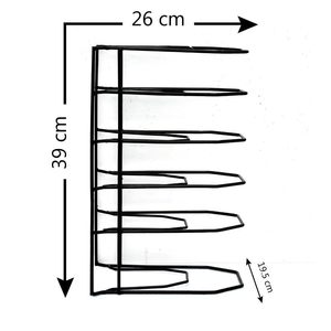 Estante Metálico Resistente para Macetas, Soporte de Almacenamiento para Cocina, Tipo Vertical, de un Solo Nivel, Diseño Minimalista - Product Image 2