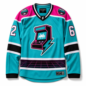 Jersey de Hockey sobre Hielo Personalizado OEM, de Alta Calidad, Tejido de Poliéster, Logotipo en Tackle Twill, Uniforme Transpirable de Malla - Product Image 1