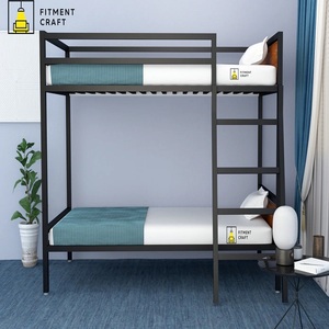 Lit superposé en acier de style farmhouse moderne de haute qualité avec fonction pliable inclinable, cadre métallique durable et écologique - Product Image 4