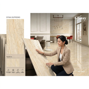 Dyna Supremo 60x120cm, Baldosas de Cerámica de 600x1200mm, Porcelana Brillante, Porcelana Pulida con Acabado Mármol, Baldosa de Travertino - Product Image 1