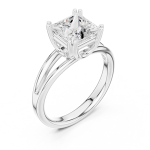Classic <b>Split</b> Shank Engagement Wedding Anniversary <b>Rings</b> 2 CT E VS1 Princess Cut IGI Lab Grown Diamond 14K Solid Gold <b>Ring</b> - Product Image 6