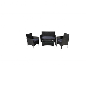 Meilleure vente Ensemble moderne de 3 pièces en rotin de résine mobilier d'extérieur tissé à la main pour Villa Courtyard Hotel Apartment-BeNK Manufacturer - Product Image 3