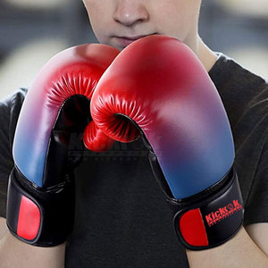 Guantes de Boxeo de Cuero de Alta Calidad para Entrenamiento, Gimnasio, Ejercicio, Ajuste Cómodo, Diseño Duradero, Antideslizantes, Muñequera Ajustable - Product Image 3