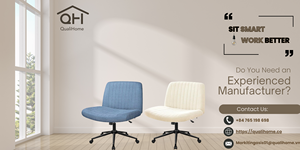 Chaise pivotante d'élégance fabriquée en usine du Vietnam Design minimaliste Tissu ergonomique Hauteur réglable Pivotant à 360 degrés pour une utilisation au bureau - Product Image 4