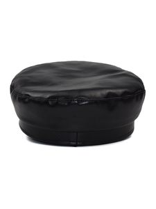 Casquette unisexe Fiddler, chapeau de newsboy, visière en cuir de vache véritable, béret, broderie 3D, couleur unie - Product Image 5