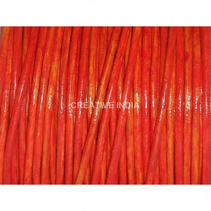 Cordones de cuero genuino redondos de diseñador, tamaños de acabado antiguo, 4mm, 8mm, 3mm, 1mm, 2mm para fabricación de joyas, accesorios de componentes - Product Image 3