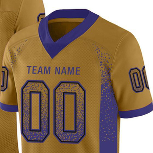 Maillot de football américain personnalisé OEM, sublimation 100% polyester, uniforme d'équipe décontracté personnalisé, design imprimé pour les vêtements des joueurs - Product Image 2