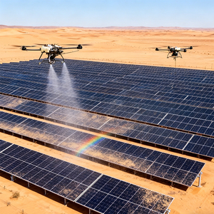 โดรนทำความสะอาดอุตสาหกรรมสำหรับทำความสะอาดหน้าต่างอาคารและแผงโซลาร์เซลล์ด้วยระบบฉีดน้ำแรงดันสูงและเวลาบินนาน - Product Image 3