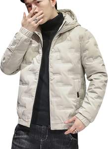 Chaqueta Juvenil con Capucha de Manga Larga, Informal, Cálida, Acolchada, Moderna, Chaqueta Juvenil Informal con Capucha, Estilo Acolchado y Cálido - Product Image 5