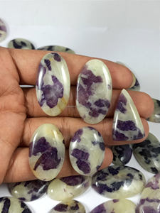Natural Fluorite Quartz Cabochon Handmade Loose Gemstone Mixed Shapes Semi Precious for Healing <b>Chakra</b> Spiritual Use Wholesale - Product Image 3