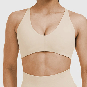 Soutien-gorge de sport pour femme de qualité supérieure, doux et respirant, bon prix, pour l'entraînement et le fitness, en Spandex/Nylon - Product Image 2