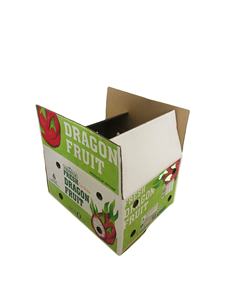 Wholesale Luxury <b>Eco</b> Friendly Recyclable Customized Labels Corrugated Paper Carton Box for Fresh Dragon Fruit Packaging - Product Image 3