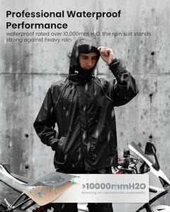 ชุดกันฝนสำหรับขี่มอเตอร์ไซค์ เสื้อกันฝน กางเกง ที่คลุมรองเท้า ชุดแบบกำหนดเองได้ สำหรับทุกเพศ ใช้งานได้อย่างมืออาชีพ กันน้ำ สะท้อนแสงสูง - Product Image 4
